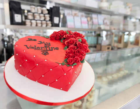 Heart Shaped Cake for Valentine's Day 